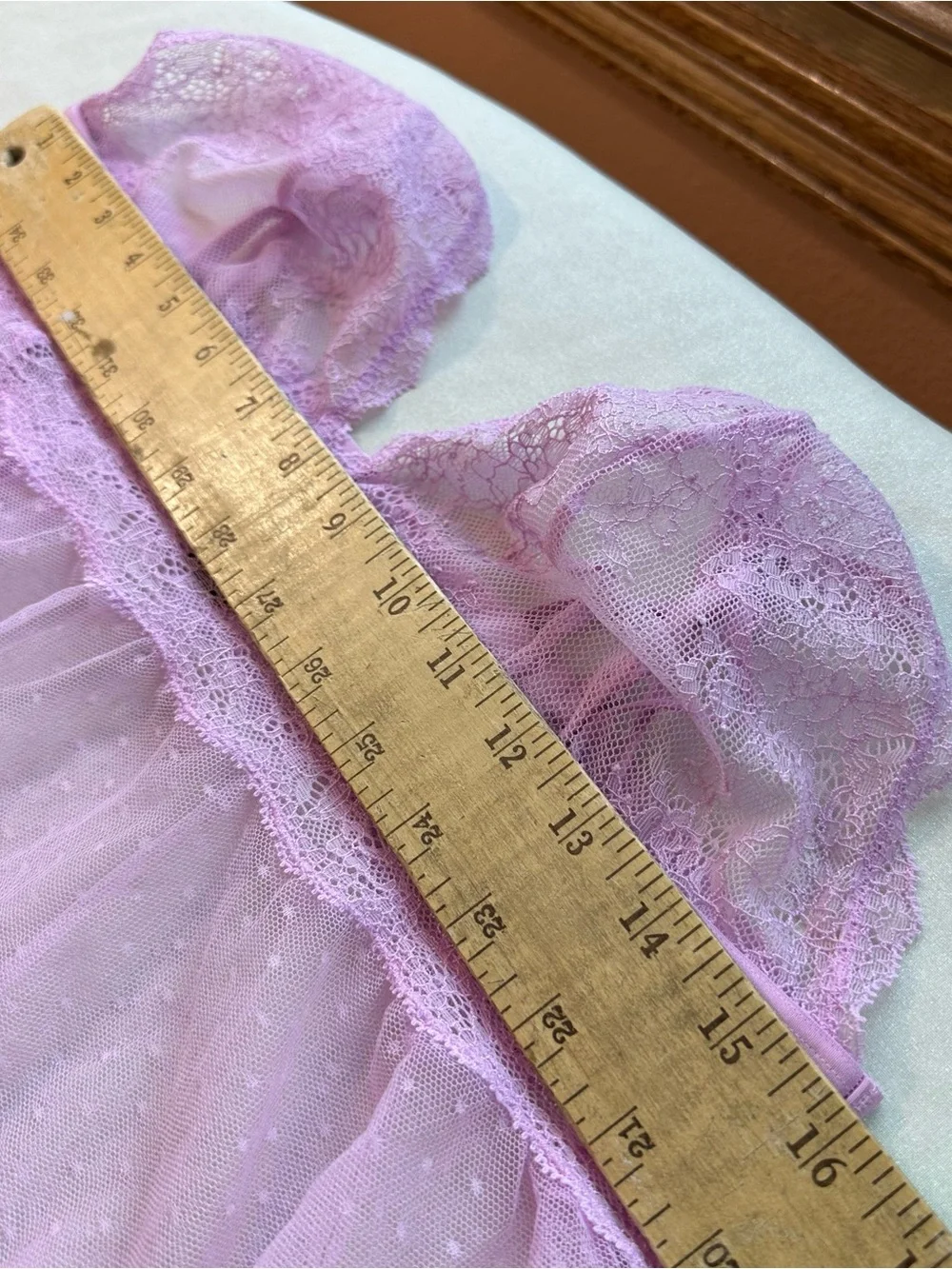 Victoria's Secret Womens XL Lilac Lace Mesh Babydoll Camisole Top Lingerie